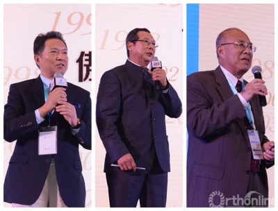 吴海山教授(左),stephen ooi总裁(中),钱不凡教授为捷迈(中国)20周年